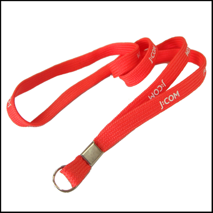 Custom neck strap keychain Polyester tubular lanyards 