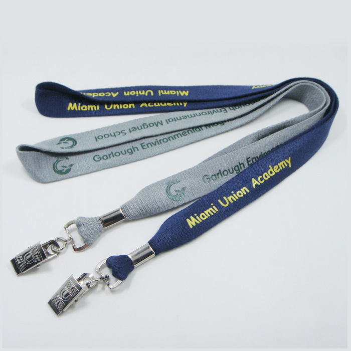 Swivel snap hook for business name card holder Eco friendly bamboo lanyard