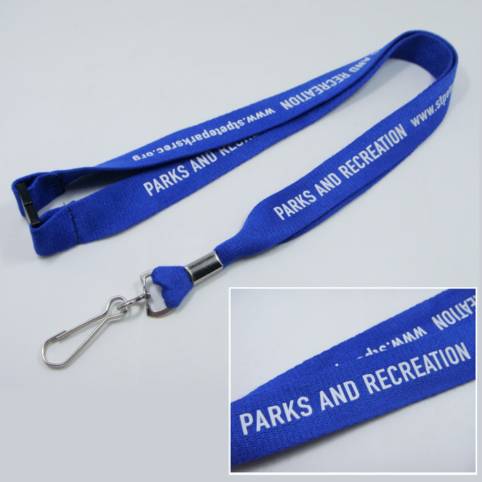 Swivel J hook lanyard accessory custom made color bamboo eco friendly pla lanyard