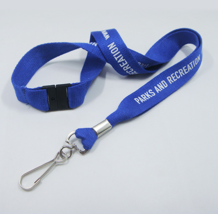 Swivel J hook lanyard accessory custom made color bamboo eco friendly pla lanyard