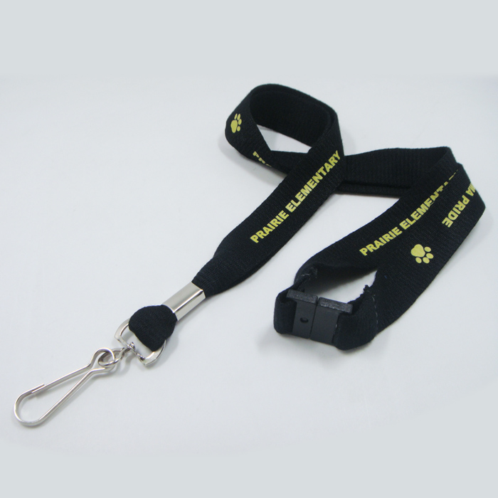 Swivel J hook lanyard accessory custom made color bamboo eco friendly pla lanyard