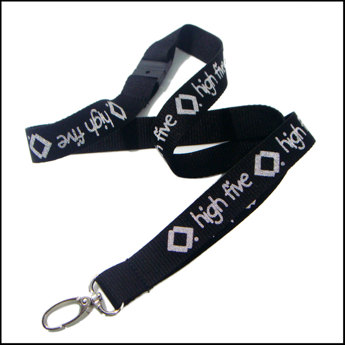 Beautiful reflective ink printing rope certificate hanging reflective lanyard