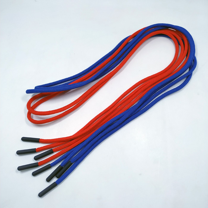 Silicon ending tips fribac polyester shoelaces for activity gift