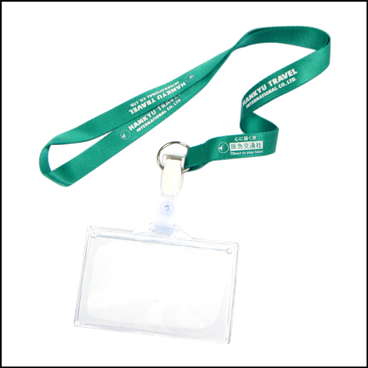 Business card holder nylon lanyards