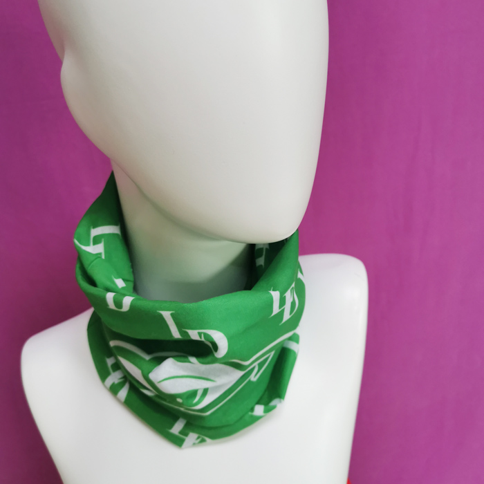 Puffer boutique clothing square Silk bandana scarf 