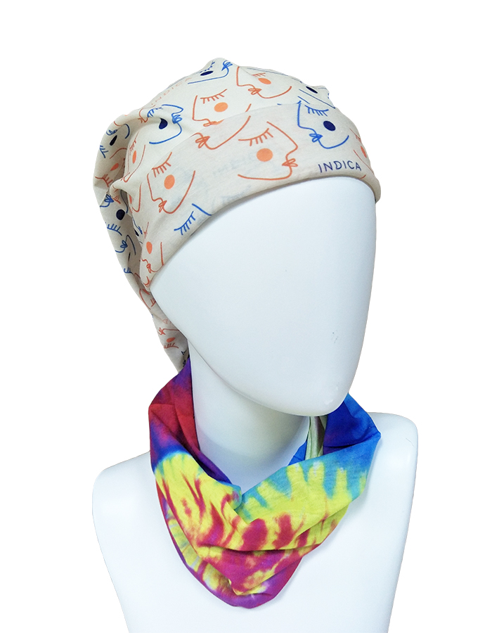 Hot sale rainbow colors bandana fabric wristband