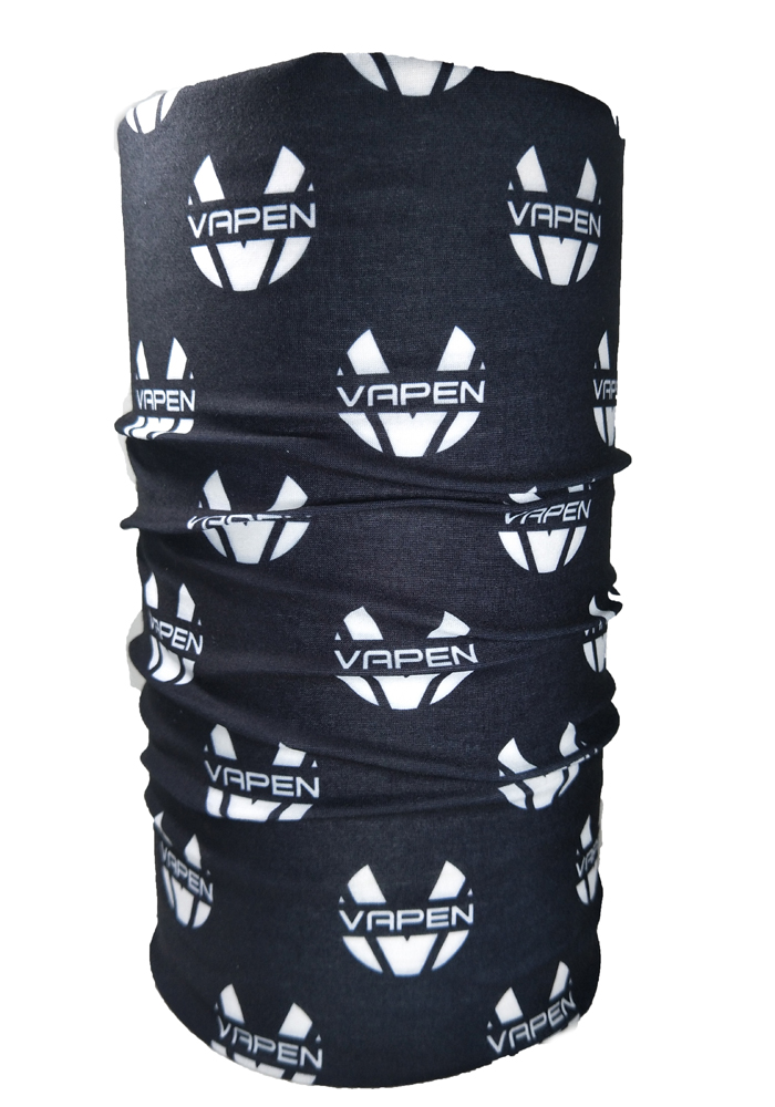 Seamless tube black bandana hoodie man headwrap