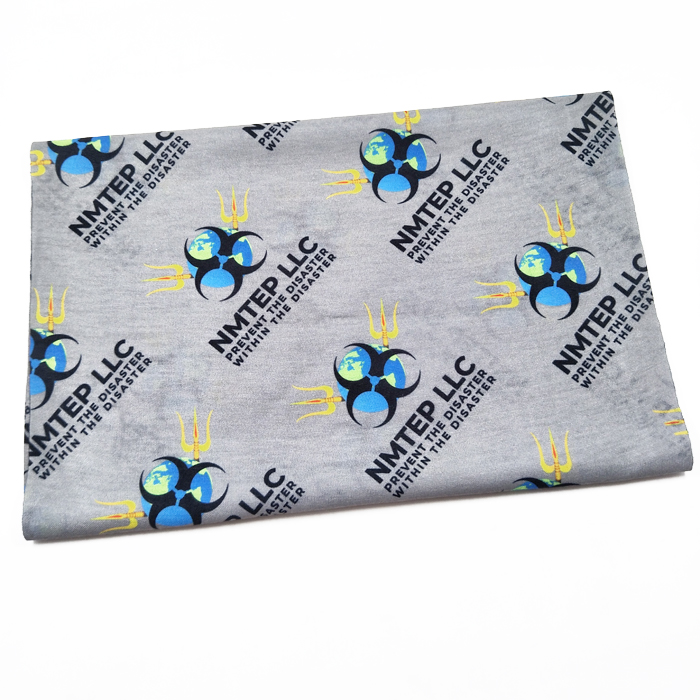 Gray bandana custom logo puffer pants men necklace 