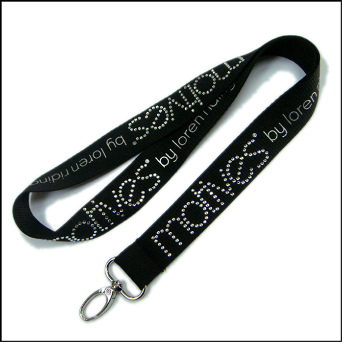 Stick the rhinestone designer logo funny lanyards