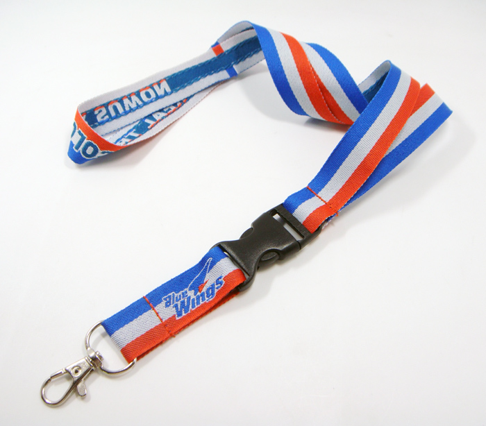 Fashion fabric woven three colors neck lanyard string