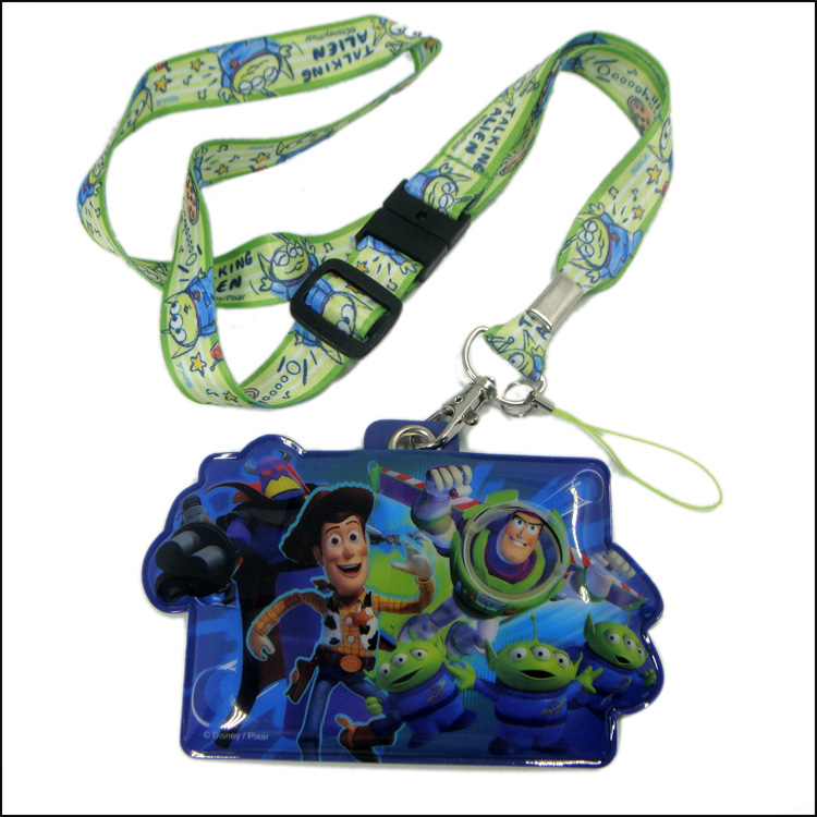 Custom toys logo lanyard with soft PVC ID card holder for kids
