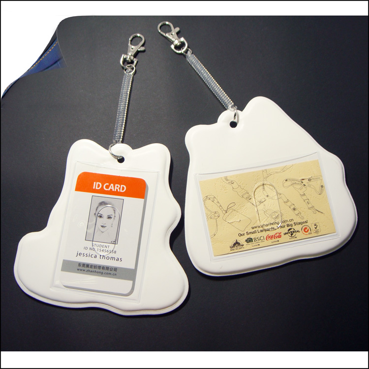 PVC thick soft cartoo kids shool card holdr badge 
