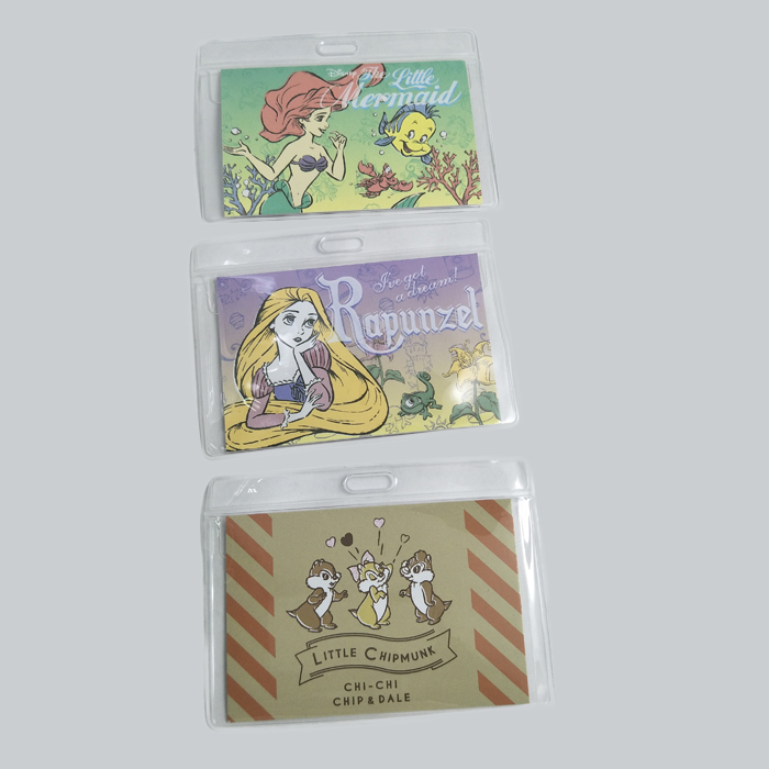 soft transparency PVC identity card for employee lanyard