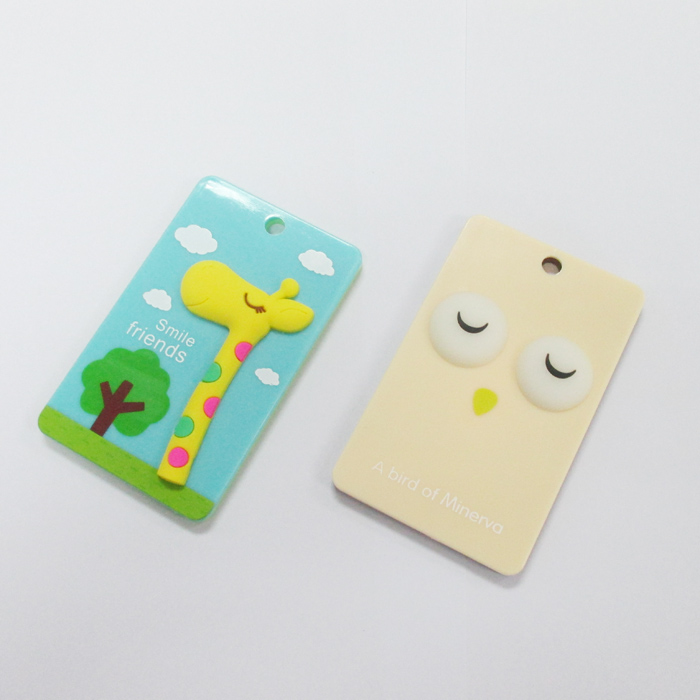 Hard pastic nice cartoon card holder lanyard badge