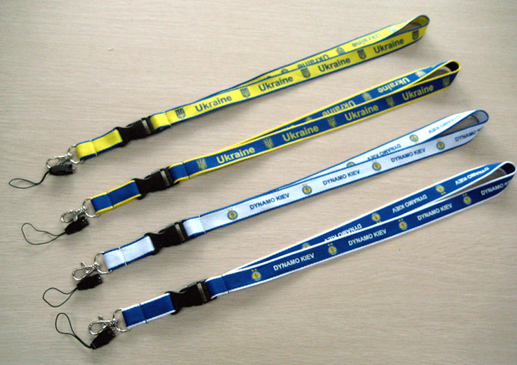 Polyester universal phone holder printer custom neck lanyard 