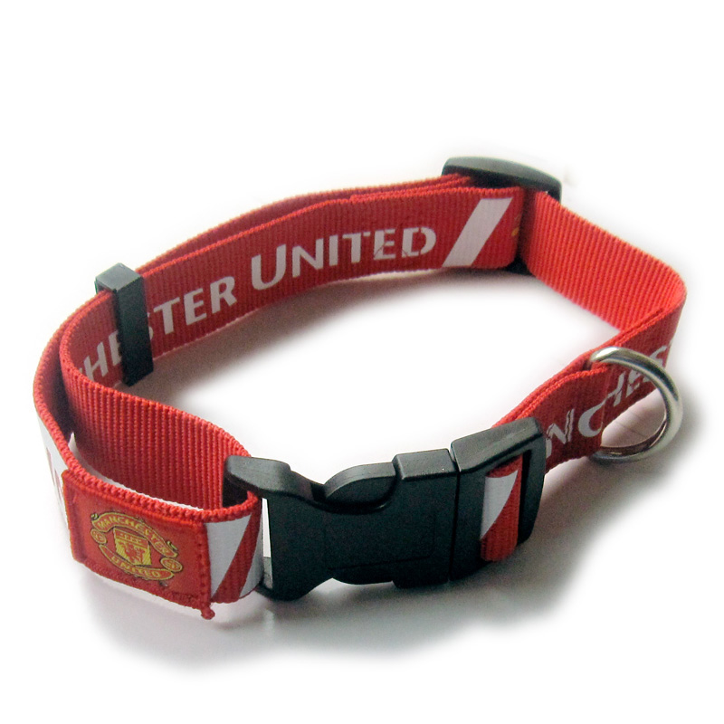 Imprinting logo polyester custom dog collar colors set