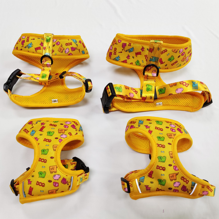 Small dog designer tactical chest padded harness