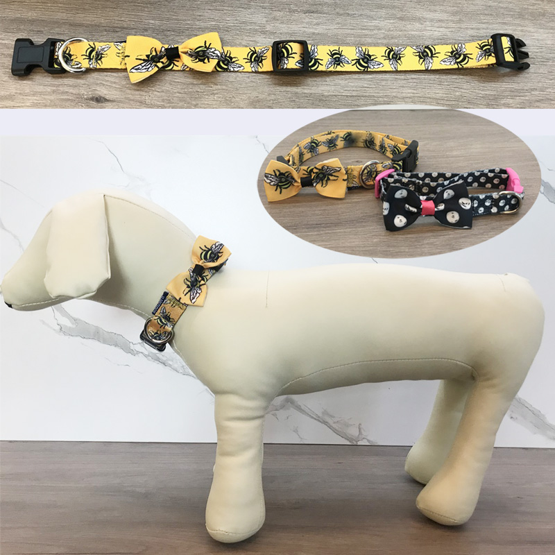 Luxury designer low price dog bow collar accessory bowtie for little puppy dog 