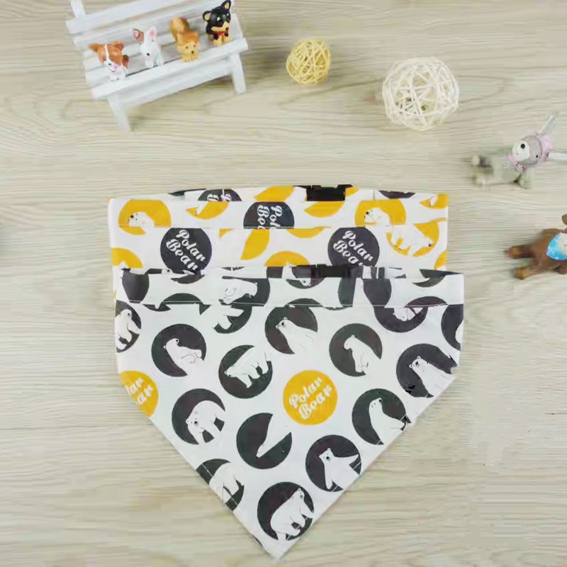 New arrival reversible dog comfortable pretty tages collar best price customized plain sublimation pet bandana	