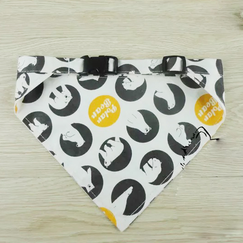 New arrival reversible dog comfortable pretty tages collar best price customized plain sublimation pet bandana	