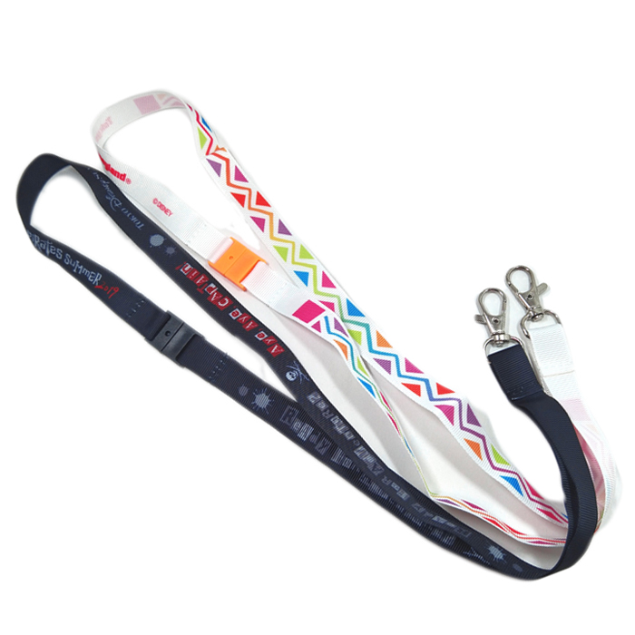 Id card badge thin plain holder silk print polyester grossgrain ribbon lanyard snap stray kids lanyards straps