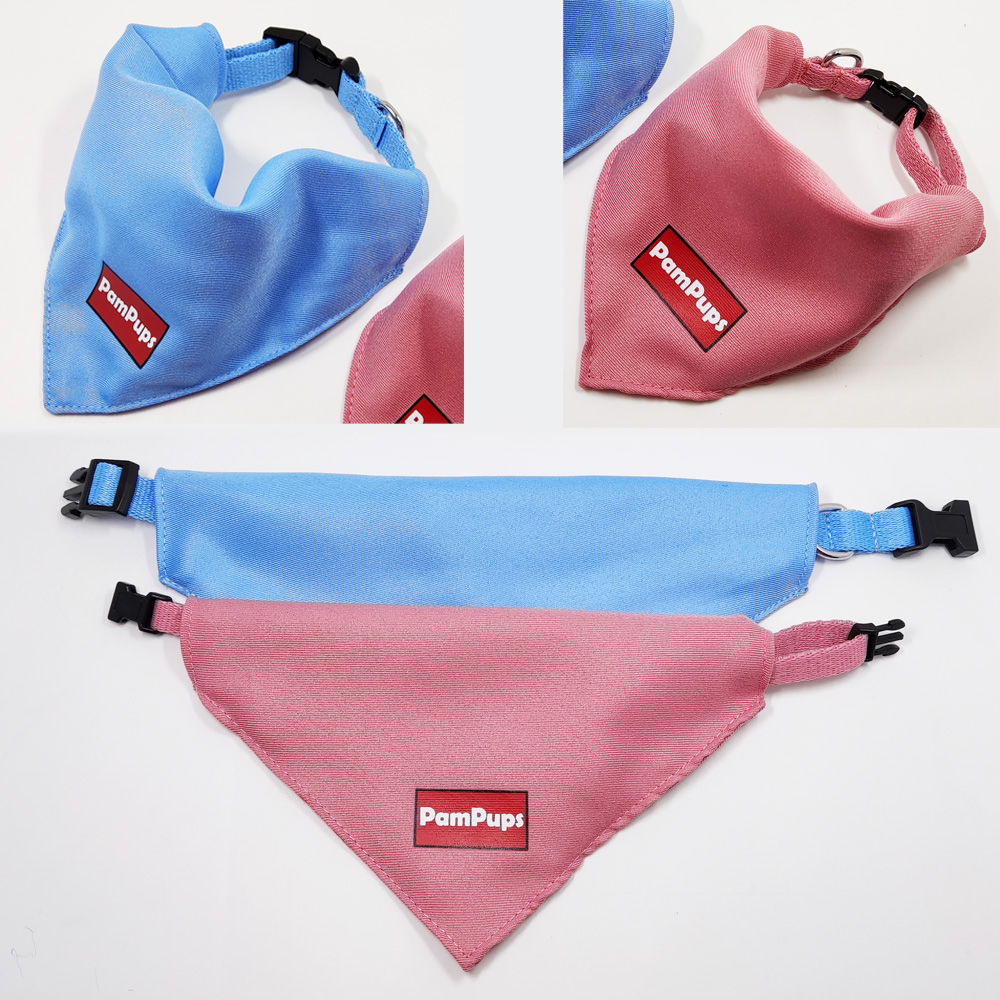 Custom pet personalizados single color printing dog collar hardware suplies training bandana