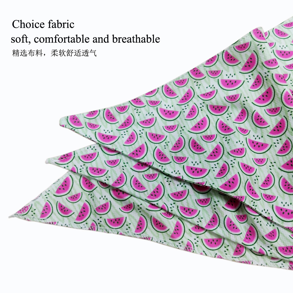 Custom designer cooling triangle shape pet headband dog scarf bandanas