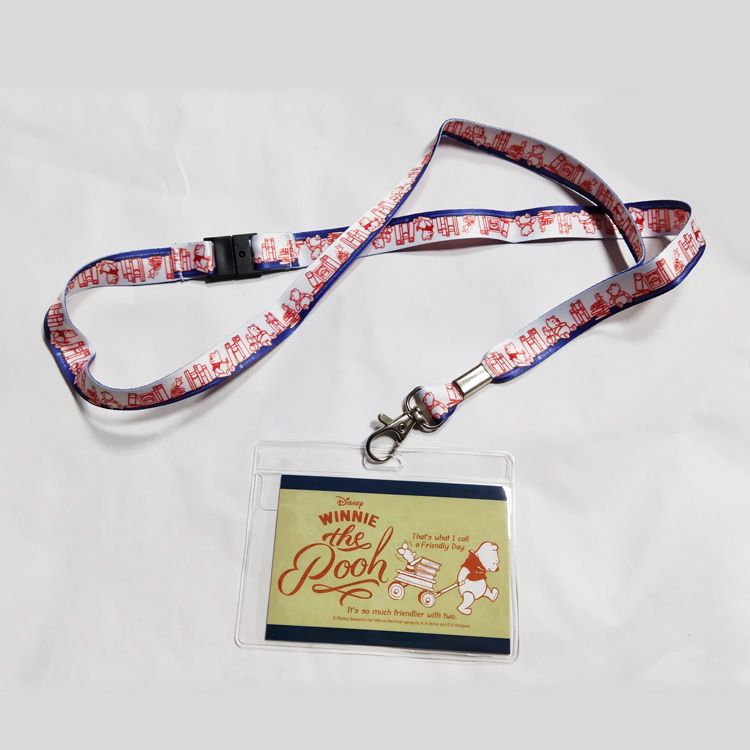 Cartoon Plastic ID Card Holder Lanyards Colorful Cardholder Lanyards