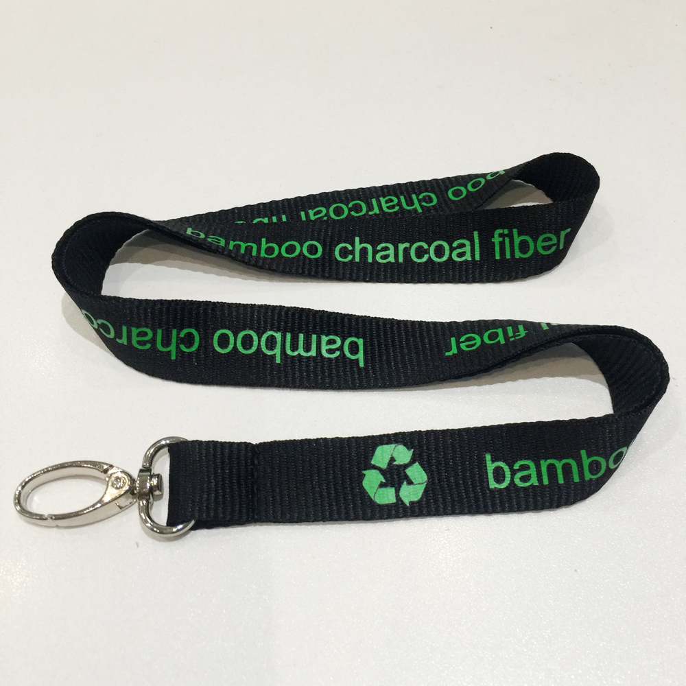 Bamboo charcoal fiber Friendly Lanyards