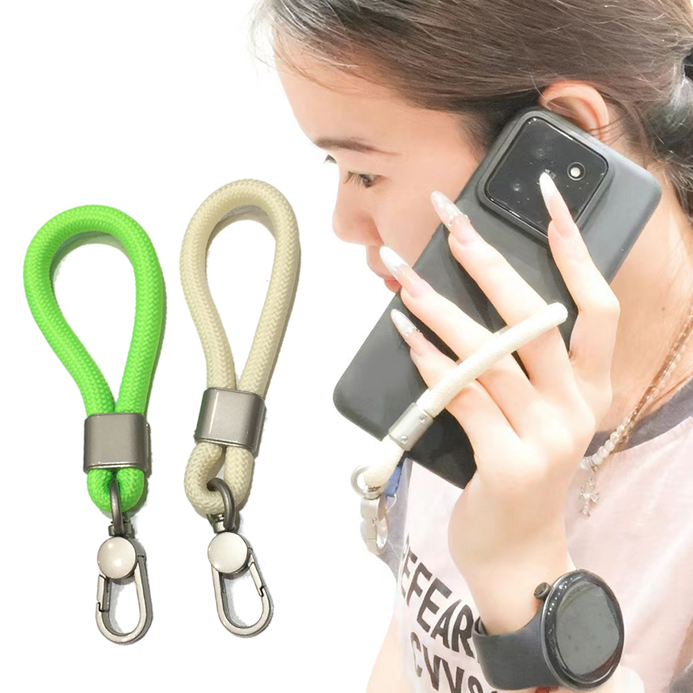 Colorful Key Ring Finger Phone Keyring Strap Anti Lost Soft Creative Mul-ticolor Strap for Car Key and Phone Holder