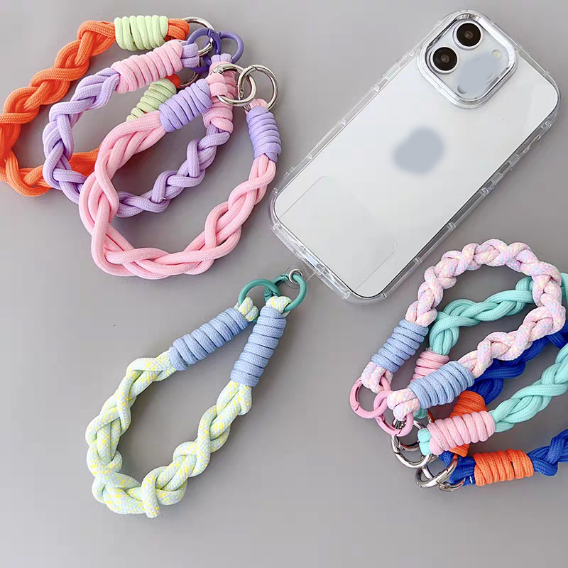Colorful Twisted Braid Universal Mobile Phone Rope and Strap