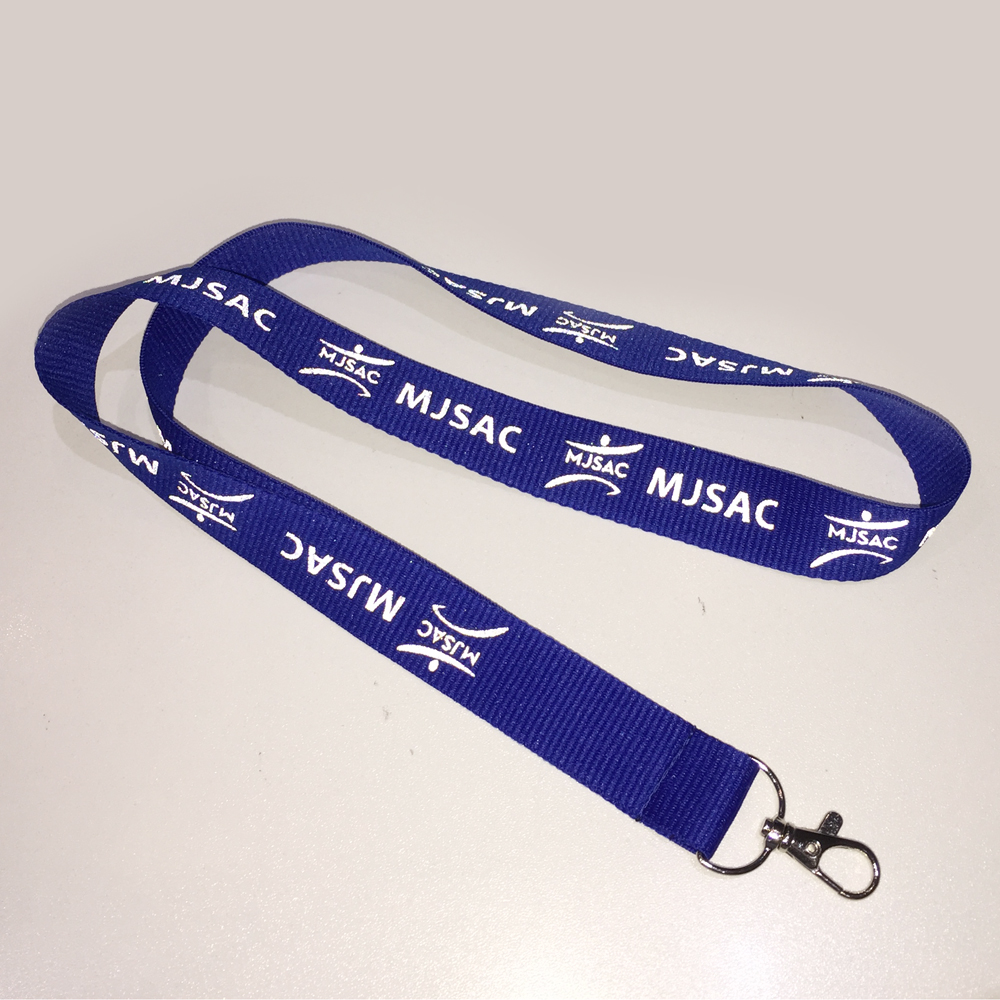 Logo reflective polyester lanyards