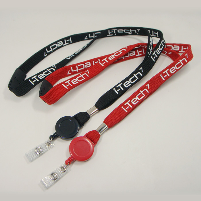 带易拉扣双面印字双层空心pk窄带工作证挂绳厂牌带