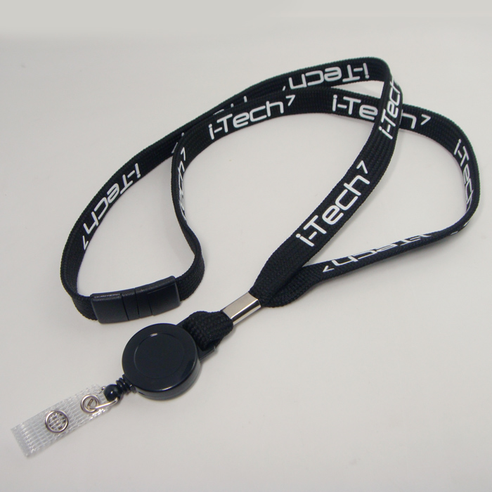 带易拉扣双面印字双层空心pk窄带工作证挂绳厂牌带