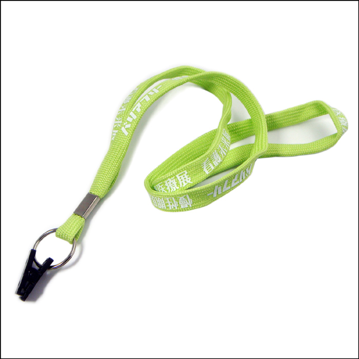 荧光绿空心pk窄带工作证挂绳员工厂牌挂带