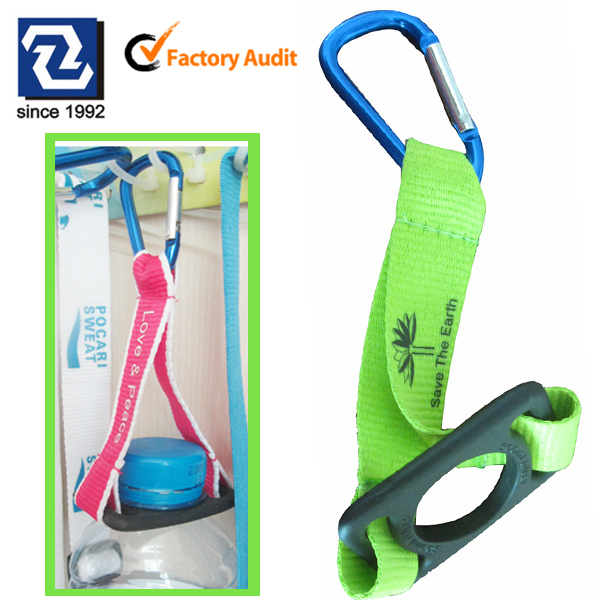 方便实用的硅胶水壶圈户外运动爬山扣短带