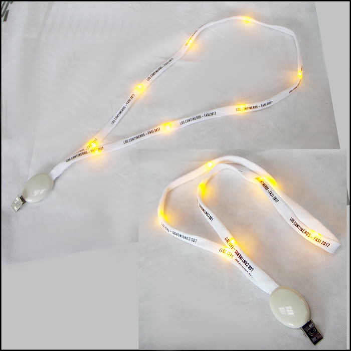 活动特效带LED灯闪亮可控空心PK带挂绳