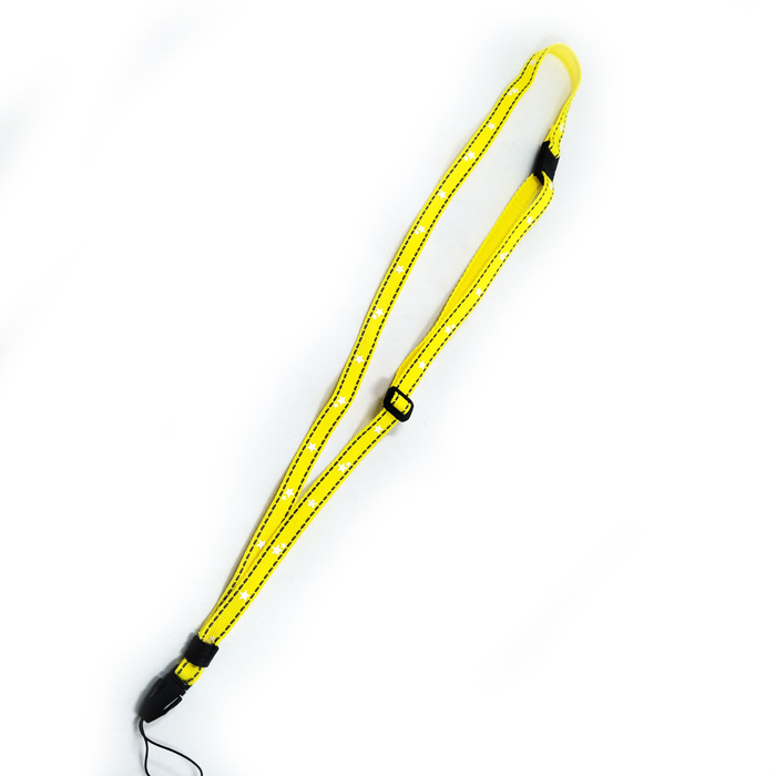 带反光丝夜行涤纶织带挂绳精美印花的手机吊绳证件挂绳