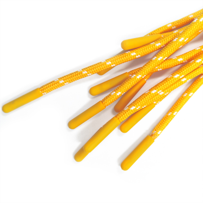 提花圆绳鞋带硬胶鞋带头小白鞋休闲鞋圆鞋带