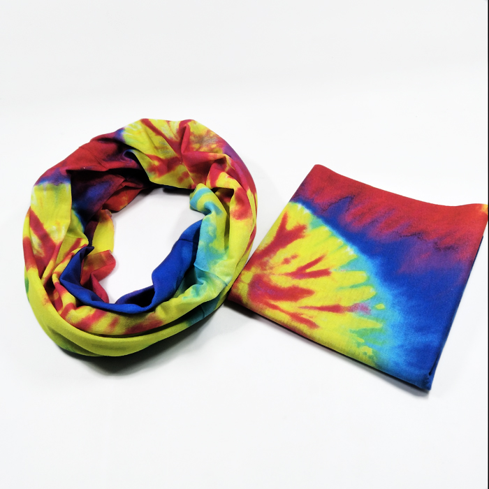 炫彩转印印刷围脖头巾