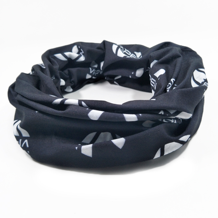 黑色logo百搭l围脖头饰