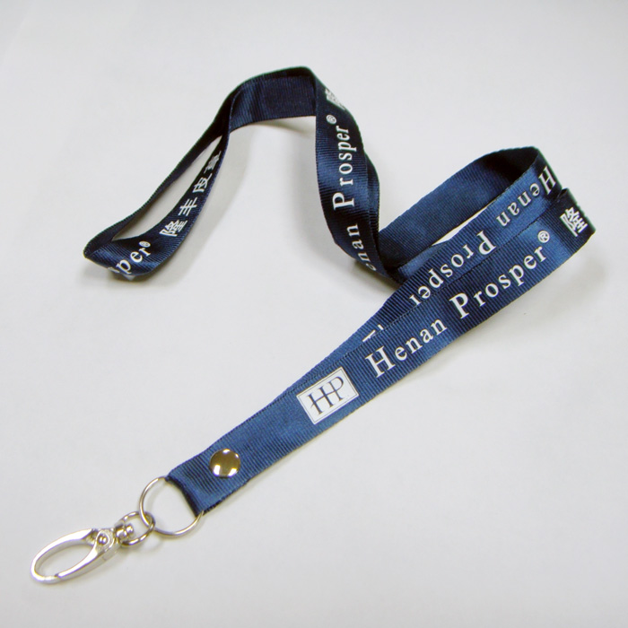 柔軟な快適なカシメナイロンカスタムロゴ印刷ストラップ