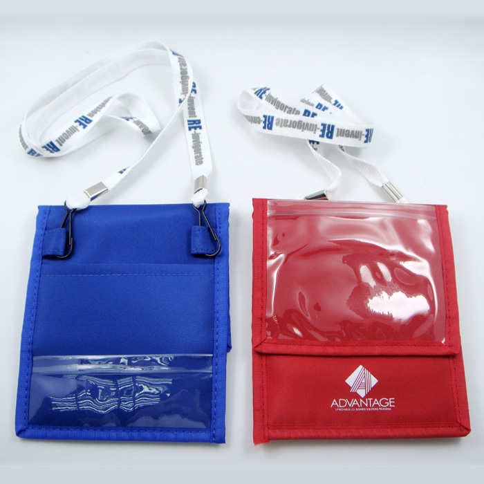 まるちちゃんねるナイロンパスポートポケットもじでざいんポリエステルチェストカードランヤード